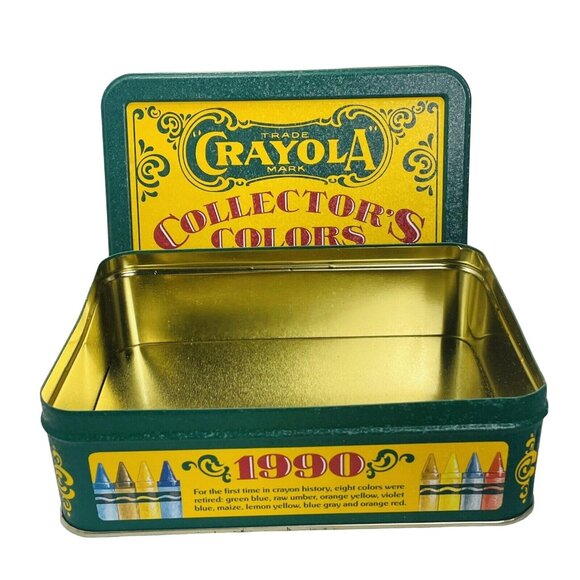 Crayola Collector Tin W Lid Storage Gift Box Limited Edition NO CRAYONS Vintage - Picture 2 of 11